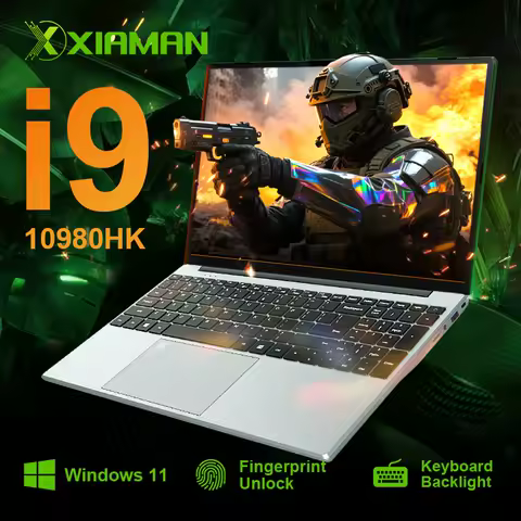 Xiaman Gaming Laptop Computer intel Core i9 10980HK 1080P IPS 15.6" Full HD Notebook Gamer 16GB RAM 1TB SSD Windows 11 Laptop PC