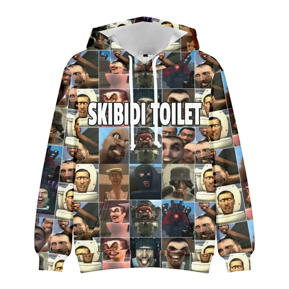 Kids boys Skibidi Toilet Titan Speakerman Hoodie Anime Character Print Cosplay Sweatshirt Youth men Titan Cameraman