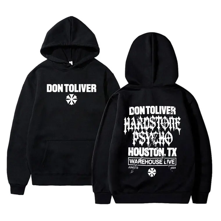 

Vintage Rapper Don Toliver Hardstone Psycho Graphic Hoodie Men Women Fashion Hip Hop Gothic Pullover Unisex Punk Rock Hoodies