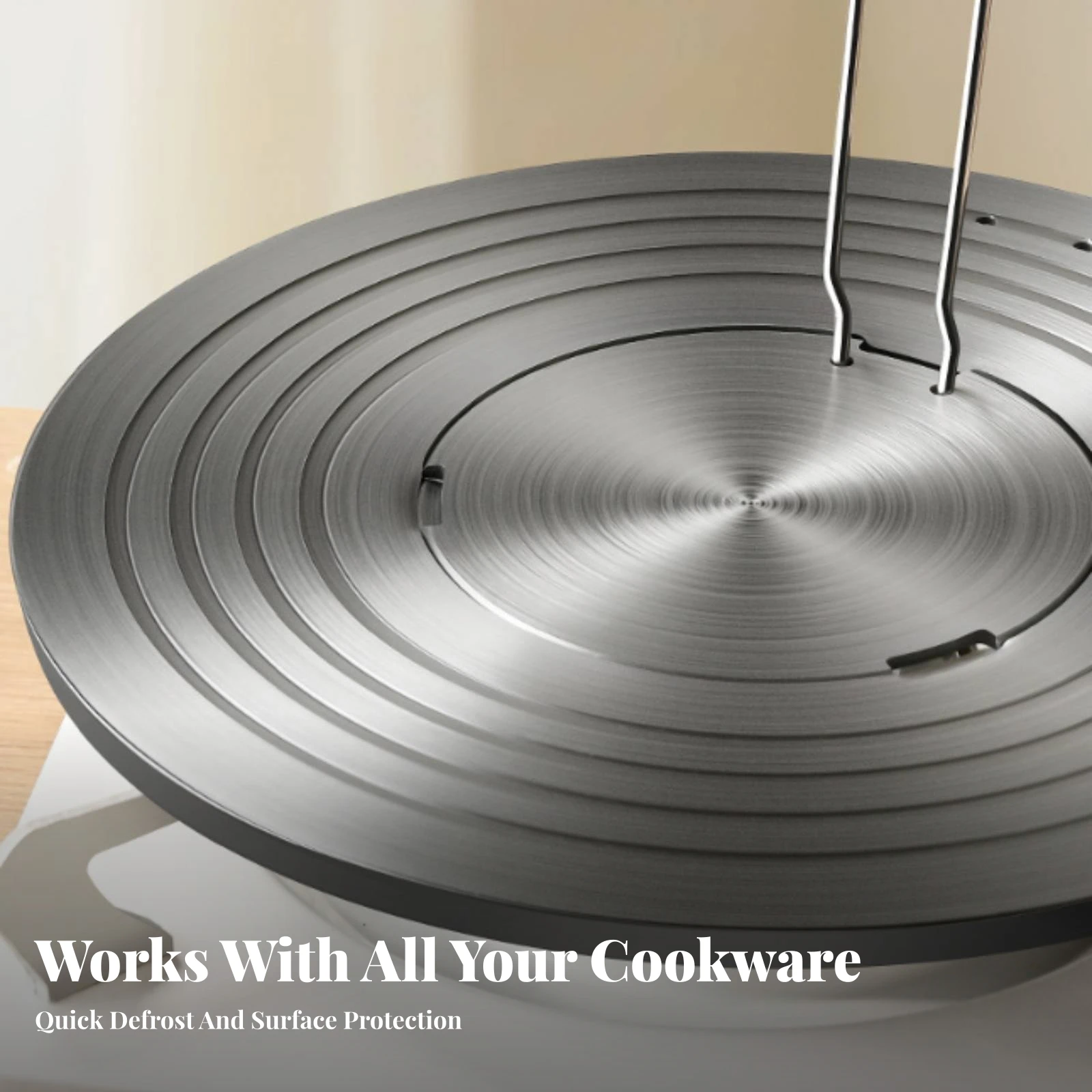 Gas Stove Heat Conduction Plate Compact Detachable Aluminum-Alloy Heat-Diffusion Plate with Lifting Handle Simmer Disc Food Safe