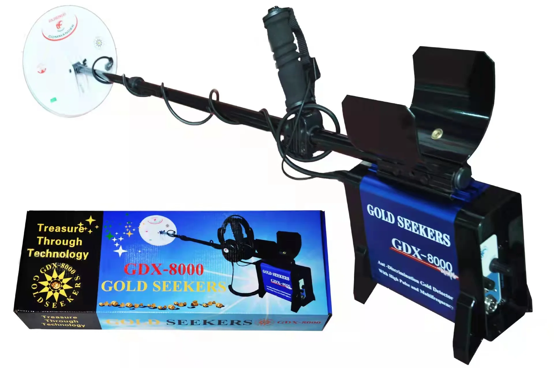 New Arrival GDX8000 High Sensitivity Deep Search Treasure Hunting Gold Seeker Pulse Induction Gold Metal Detector