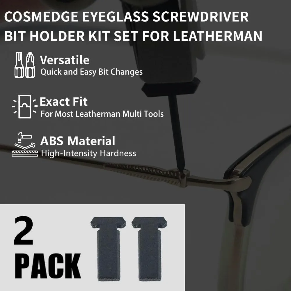 Eyeglass Bit Holder Kit Set for Leatherman, Eyeglass Screwdriver Multitools Accessories(2Pack)