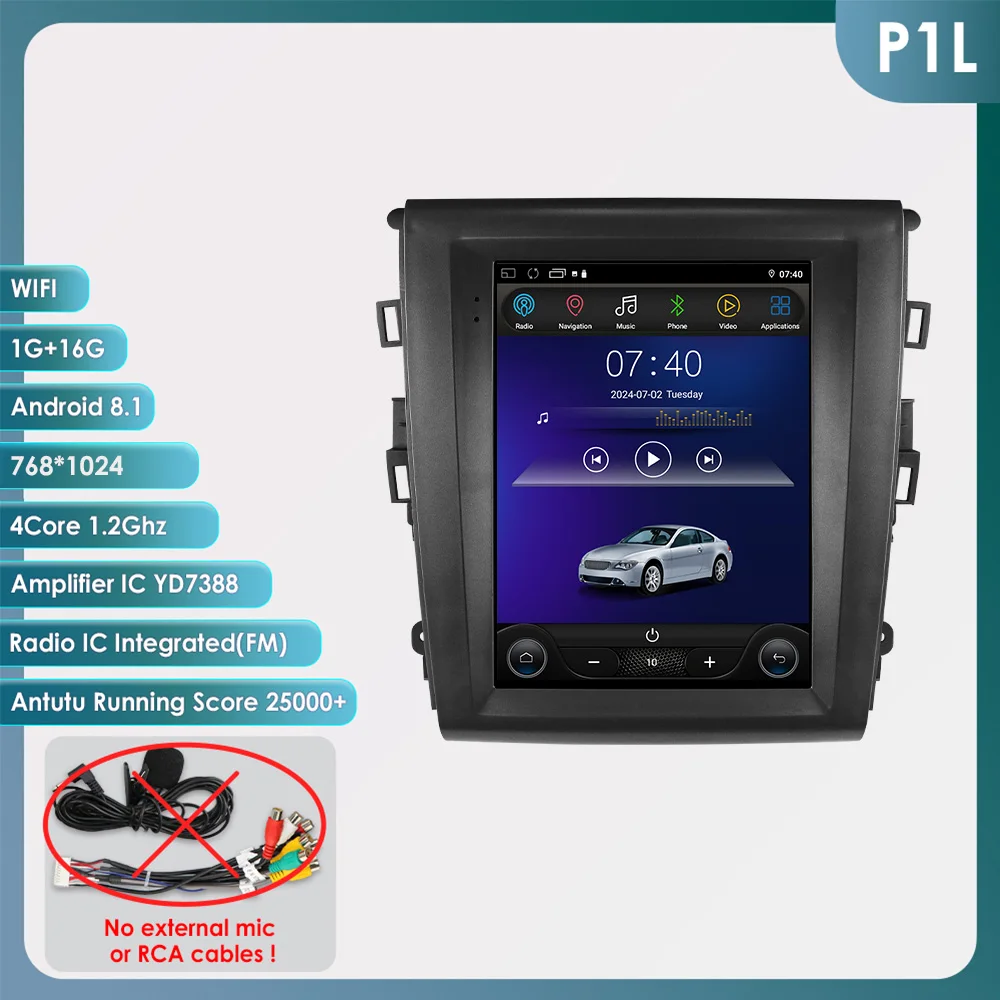 Auto Intelligente Radio voor Ford Fusion Mondeo MK5 A/C 2013-2019 Draadloze Carplay Android Auto 9.7 ''4G WIFI Autoradio Stereo