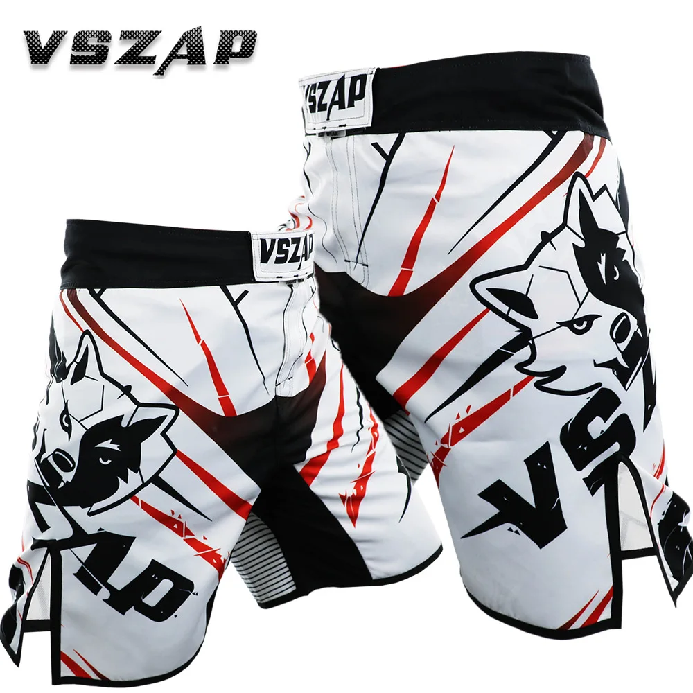 

Vszap MMA Shorts Bjj Short Men Wolf Fight Pants Mixed Martial Arts Brazil Jiujitsu Kickboxing Muay Thai Boxing Training Clothes