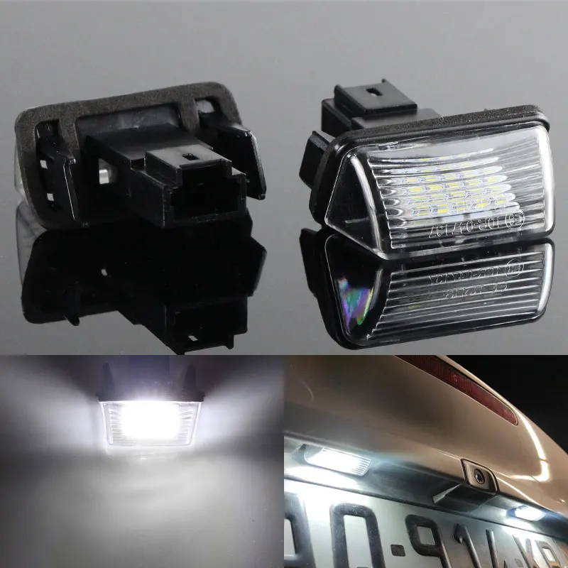 

2PCS Car LED License Number Plate Light For Citroen C3 C4 Picasso 2009-2012 C5 2001-2012 Berlingo 1996-2012 SAXO XSARA Picasso