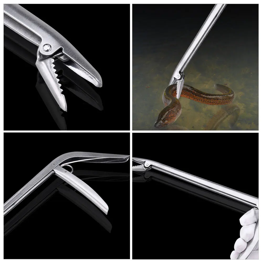 

2 pcs Fish Body Controller Clamp Grip Tongs For Rice Field Eel Durable Grip Clamp Durable Fishing Plier Fishing Supplies
