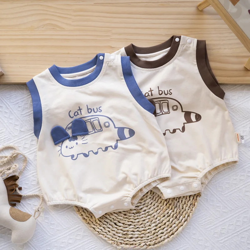 

Baby Jumpsuit Summer Clothing Cute Sleeveless Jumpsuit for Boys Baby Girl Romper Newborn Baby Clothes Ropa De Bebe Niña 아기 가을옷