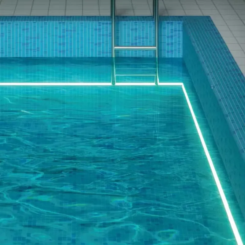 【CHIMU HOME】 Recessed Floor Linear Inground Light RGB IP68 Waterproof DC24V for Swimming Pool Linear Underground Underwater