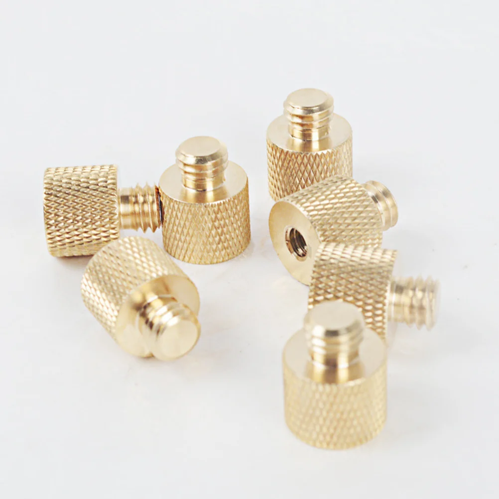 

4 PCS Converter 1/4 Male to 3/8 Adapter Screw Camera Tripod Light Stand Slotted