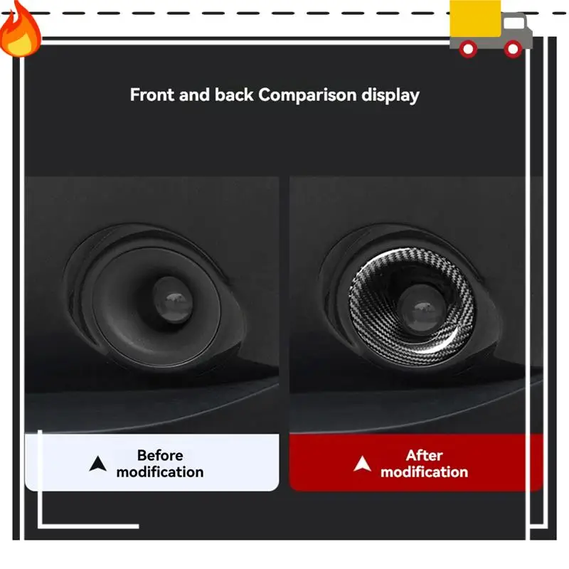 

Real Carbon Fiber Front Fog Light Lamp Cover Trim Decorative Frame Stickers Accessories For Dodge Challenger 2015-2023