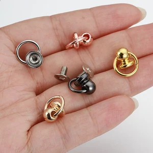 20 set Tiang Bola Logam dengan Kancing Cincin O Paku Keling Sekrup Paku Kepala Bulat Belakang Paku Tempat Kerajinan Kulit Aksesori Dekorasi Casing Ponsel 10 tempat pesona ponsel penjualan terbaik - №