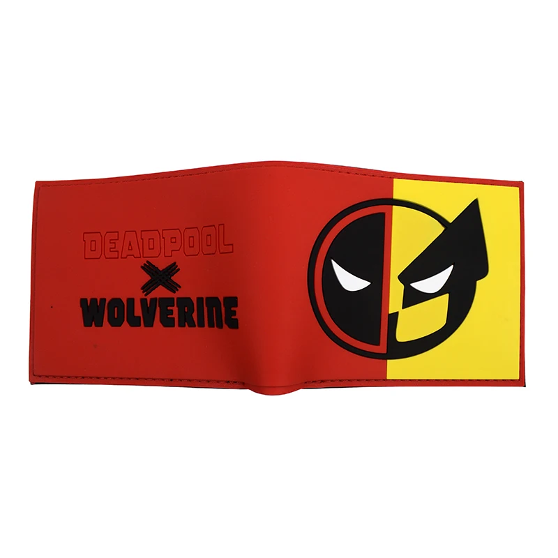 MINISO Comics Marvel Wallet Film Deadpool & Wolverine Short Purse Cool Design Deadpool Wallets with Coin Pocket