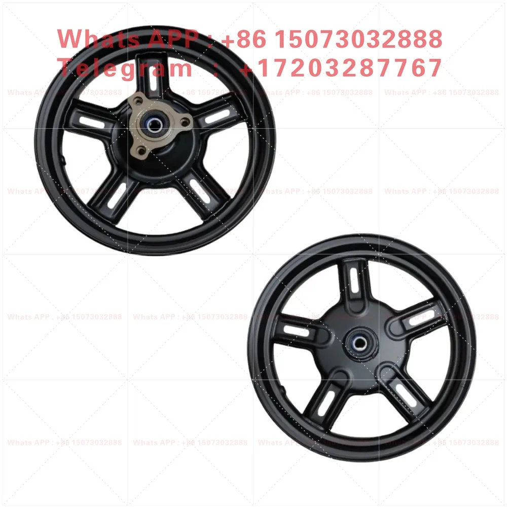 10 Inch Front Iron Wheel Rim Disc Brake Hub, Fit 275-10 / 300-10 Tubeless Tire E-scooter