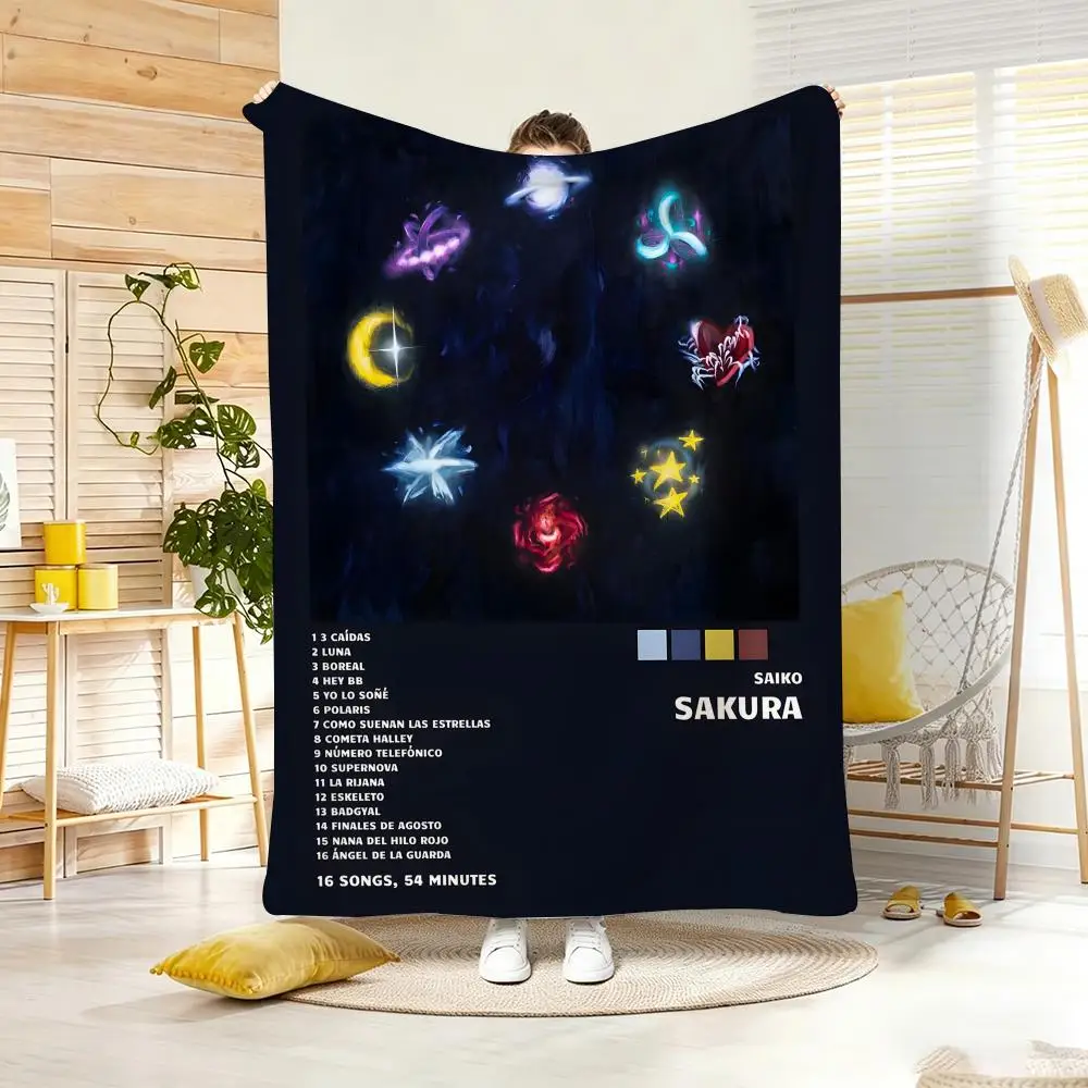 Urban Artist S-SaikoS Throw Lightweight  Flannel Blanket Soft Skin-friendly for Summer Cooling