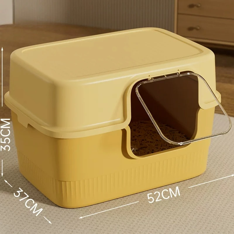 Sandbox Training Litter Box Extra Large Closed Defecation Toilet Castle For Cats Litter Box Luxury Areneros De Gatos Home Items