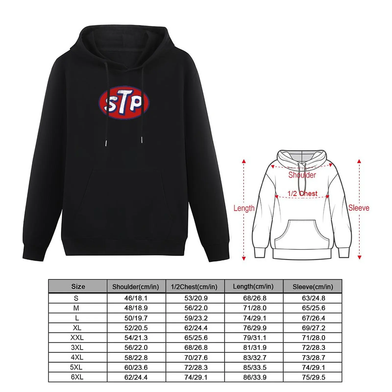 STP March Logo Vintage Pullover Hoodie autumn korean autumn clothes aesthetic clothing men's clothing hoody