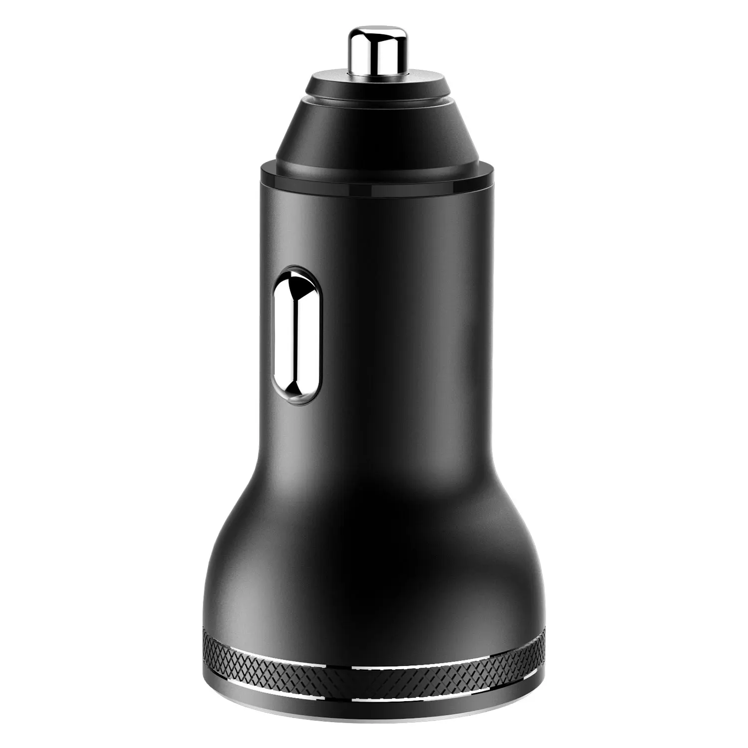 Car charger, fast charging, dual USB dual output, LED car battery voltage detection, on-board charger, made of high-grade alumin view 4