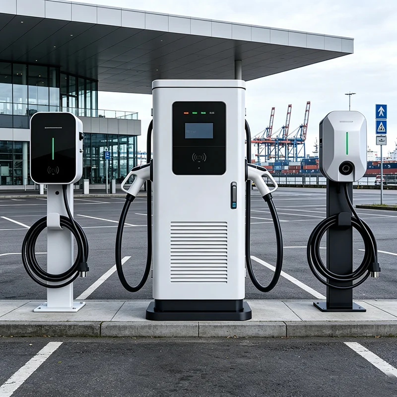 100kW CCS1 DC Fast Charging Station RFID Card & APP Control Outdoor Fleet Depot EV Charger