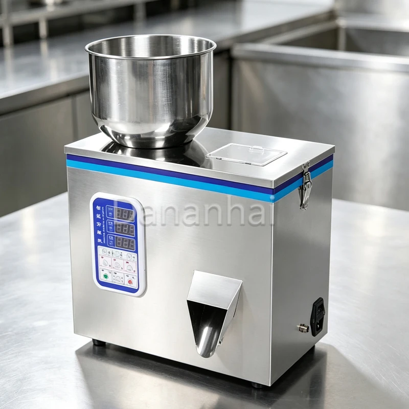 Automatic Grain Weighing Dispenser, Powder Granule Filling Machine, Commercial Tea Seed Packaging Equipment