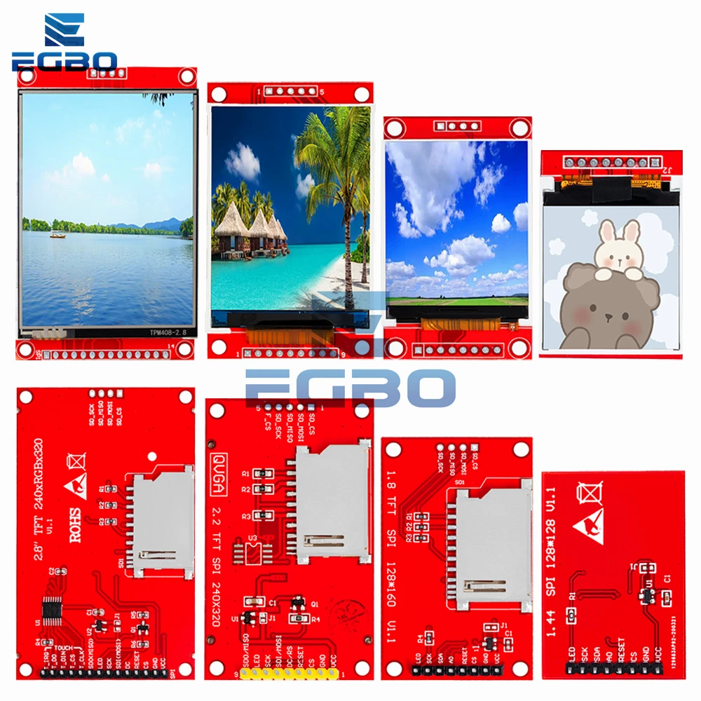 1.44/1.8/2.2/2.8 Inch TFT Full Color Screen LCD Module ILI9341 Driver Interface SPI voor Arduino