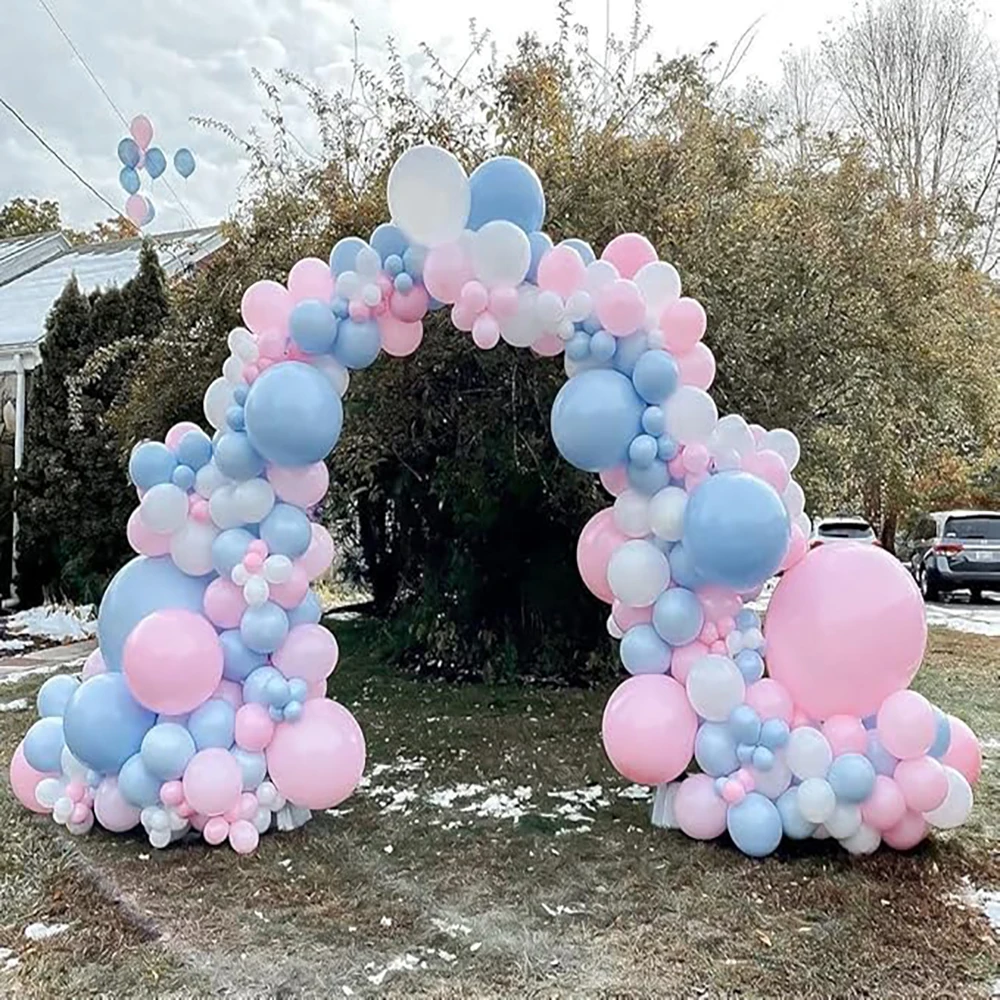 

139 шт. пастельные синие розовые воздушные шары, гирлянда, синий, розовый, белый, воздушный шар, арочный комплект, раскрытие пола, украшение для дня рождения, свадьбы, Globos