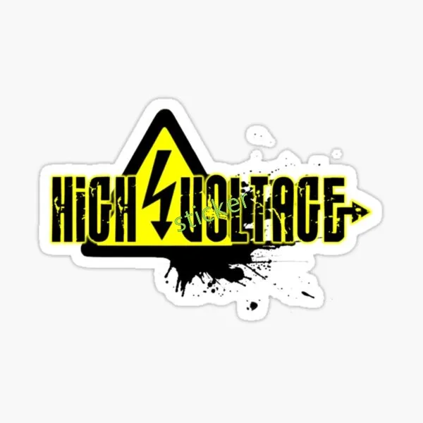 خطر الكهربائية عالية الجهد سيارة ملصق مائي Jdm على الطرق الوعرة الزجاج الأمامي الخلفي جذع الديكور مضحك علامة السيارة #3