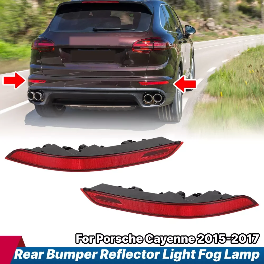 

Левый и правый задний бампер, противотуманный отражатель, лампа для Porsche Cayenne 2015-2017 95863110510 95863110610 Стоянковочный стоп-сигнал