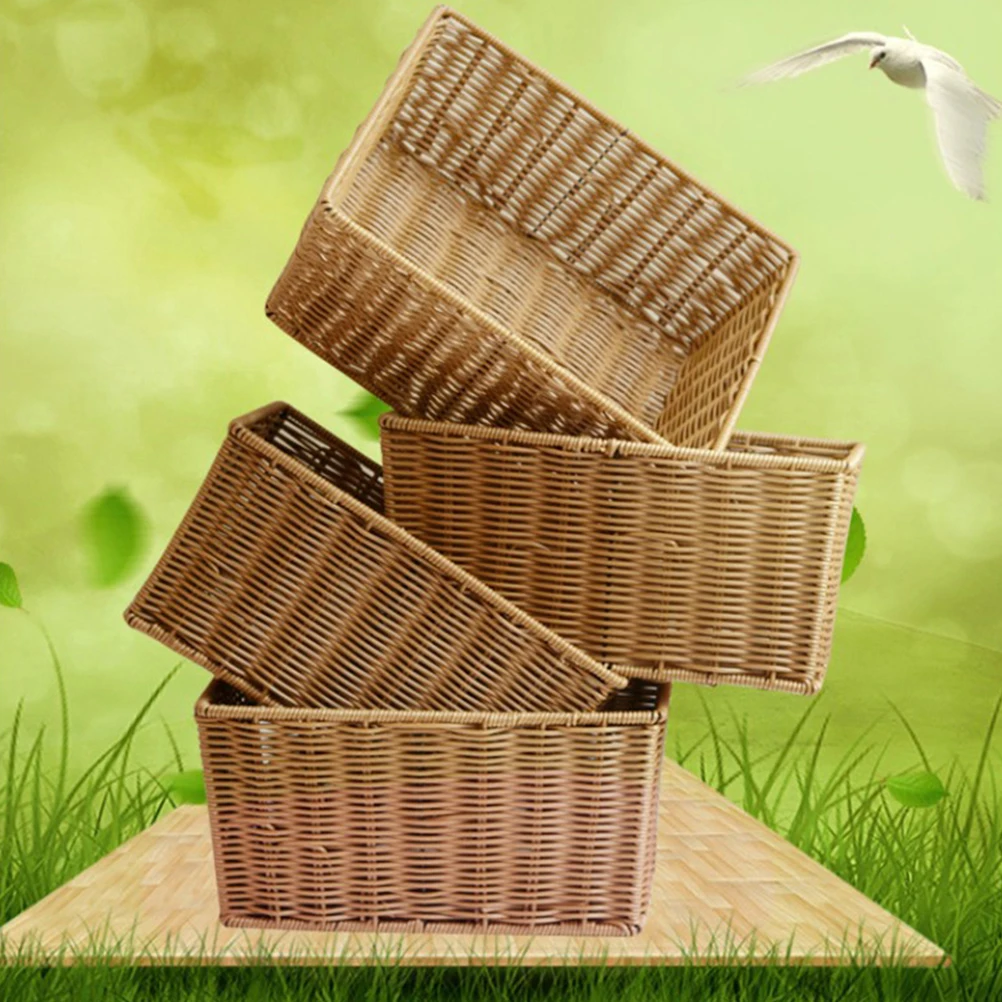 

1pc 30*20*12Cm Storage Bathroom Storage Basket Baskets Ventilated Organizer For Bathroom Kitchen Supermarket