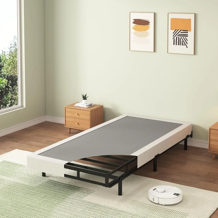 Molla a doppia scatola con set di coperture in tessuto, molla a scatola di dimensioni doppie da 5 pollici con capacità di peso massima di 2500 libbre