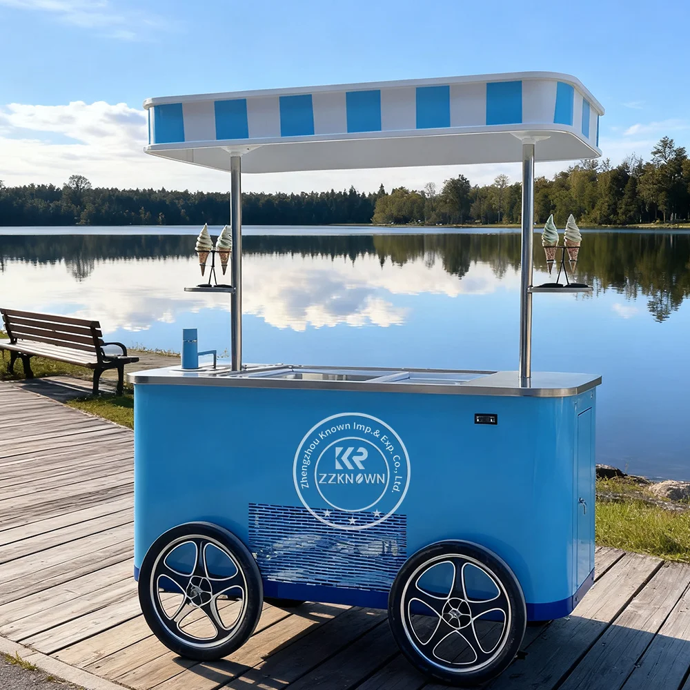 

Retro Ice Cream Cart Mobile Ice Cream Truck Ice Cream Cart Ice Cream Trailer Ice Cream Van Mobile Food Vending Trailer
