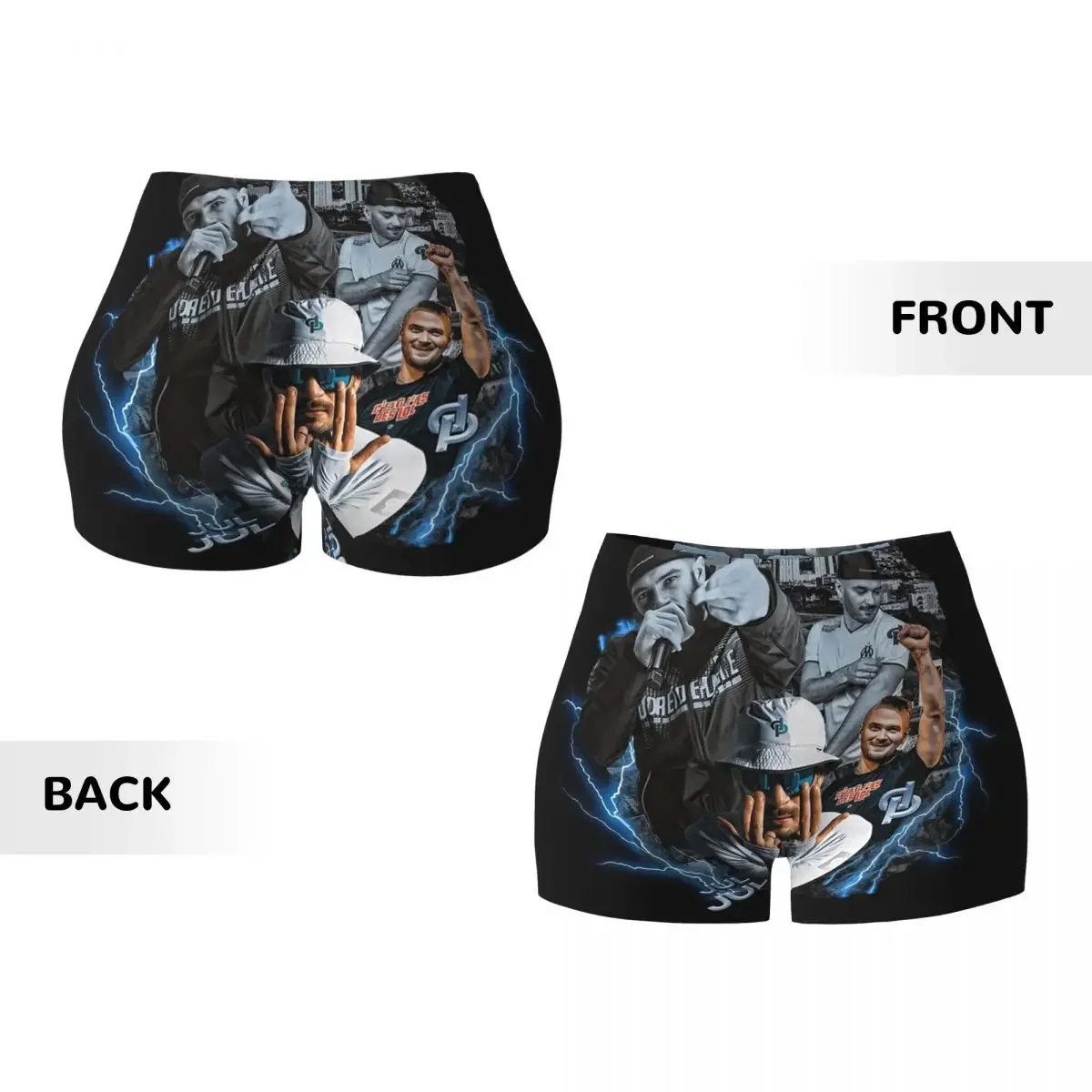 Custom Jul Bootleg Yoga Shorts Women Gym Workout Running Athletic Volleyball Biker Shorts
