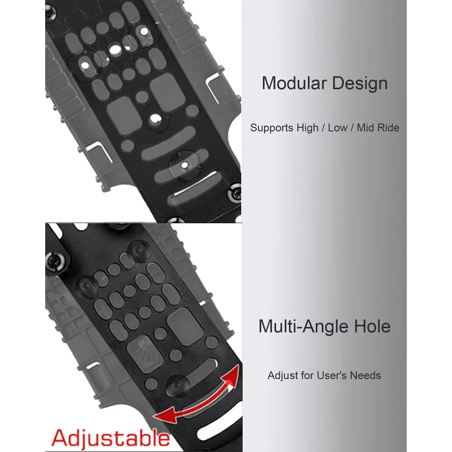 Adaptor sarung Pistol Modular taktis kompatibel, sarung Platform QLS pita kaki jatuh, adaptor tarik berburu