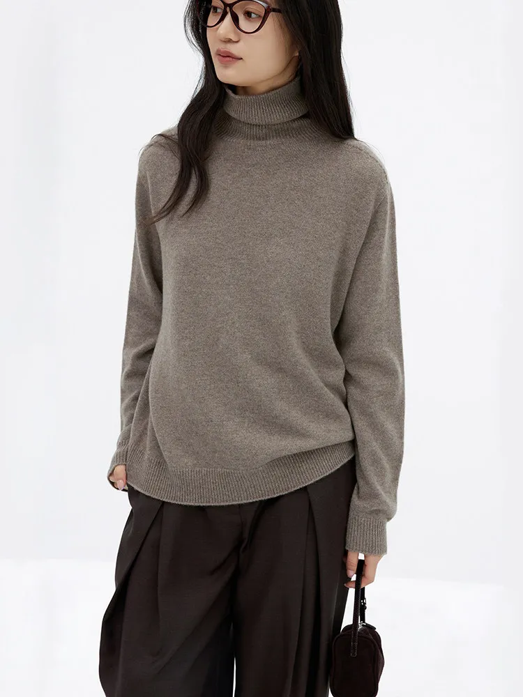 Island fine fully formed 8-needle double thread _ Consinee A gauge 100% pure cashmere saddle shoulder two lapel knit sweater