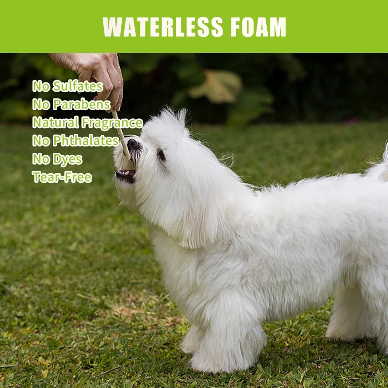 New Pet Waterless Body Wash Deep Cleaning Hair Care Foaming Dry Cleaning Mousse Spray Cat Dog Waterless Shampoo Pet Products