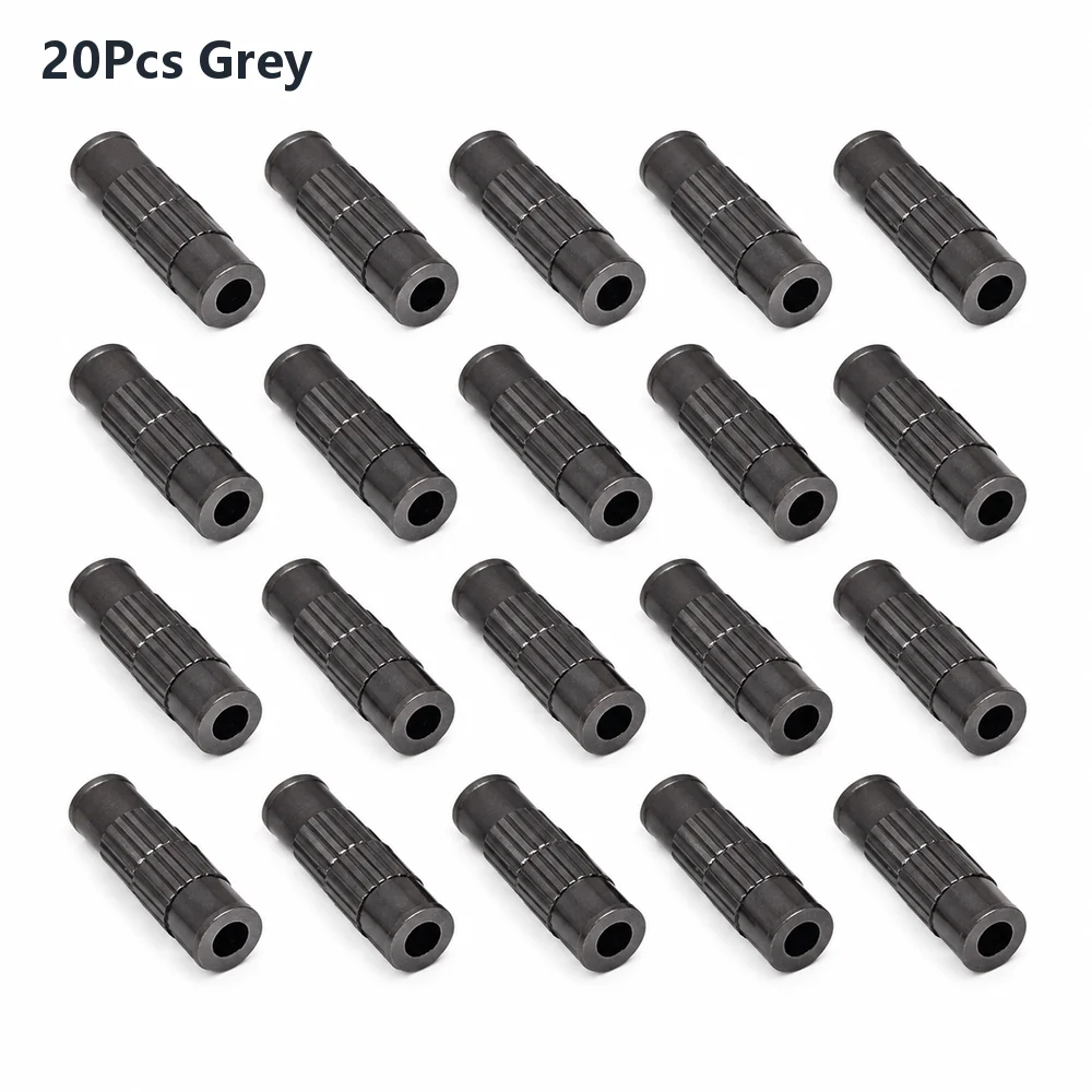 20Pcs Brass Brass Screw Clasps Platinum Plated Screw Twist Closure Barrel Cord End Caps Column Barrel Shape Light Luster