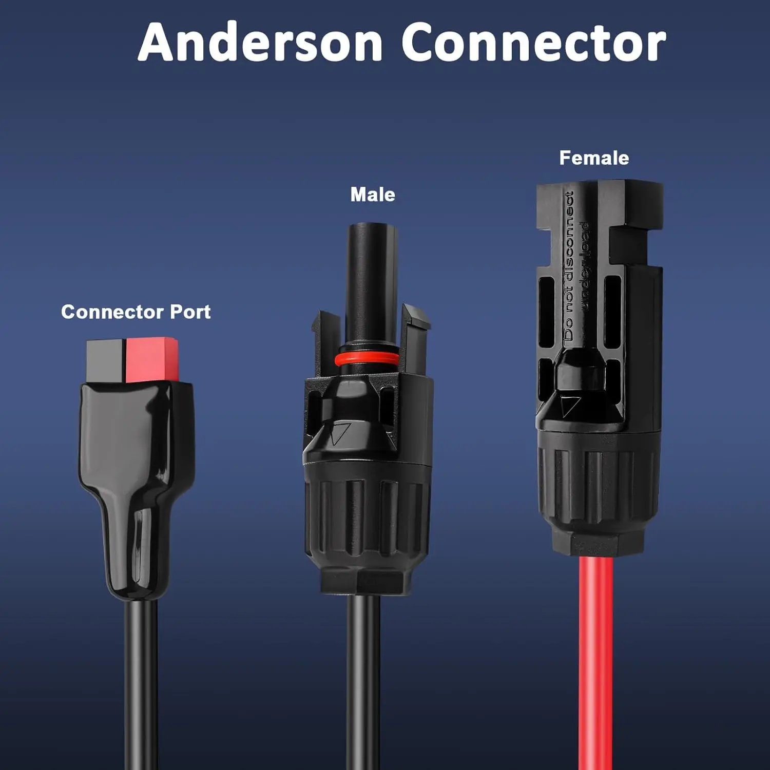 Cable de Panel Solar JMUYTOP de 1,8 M/70 pulgadas/5,9 pies con conectores Anderson DC 5521 7909 xt60 para central eléctrica Jakery/EF ECOFLOW/Renogy