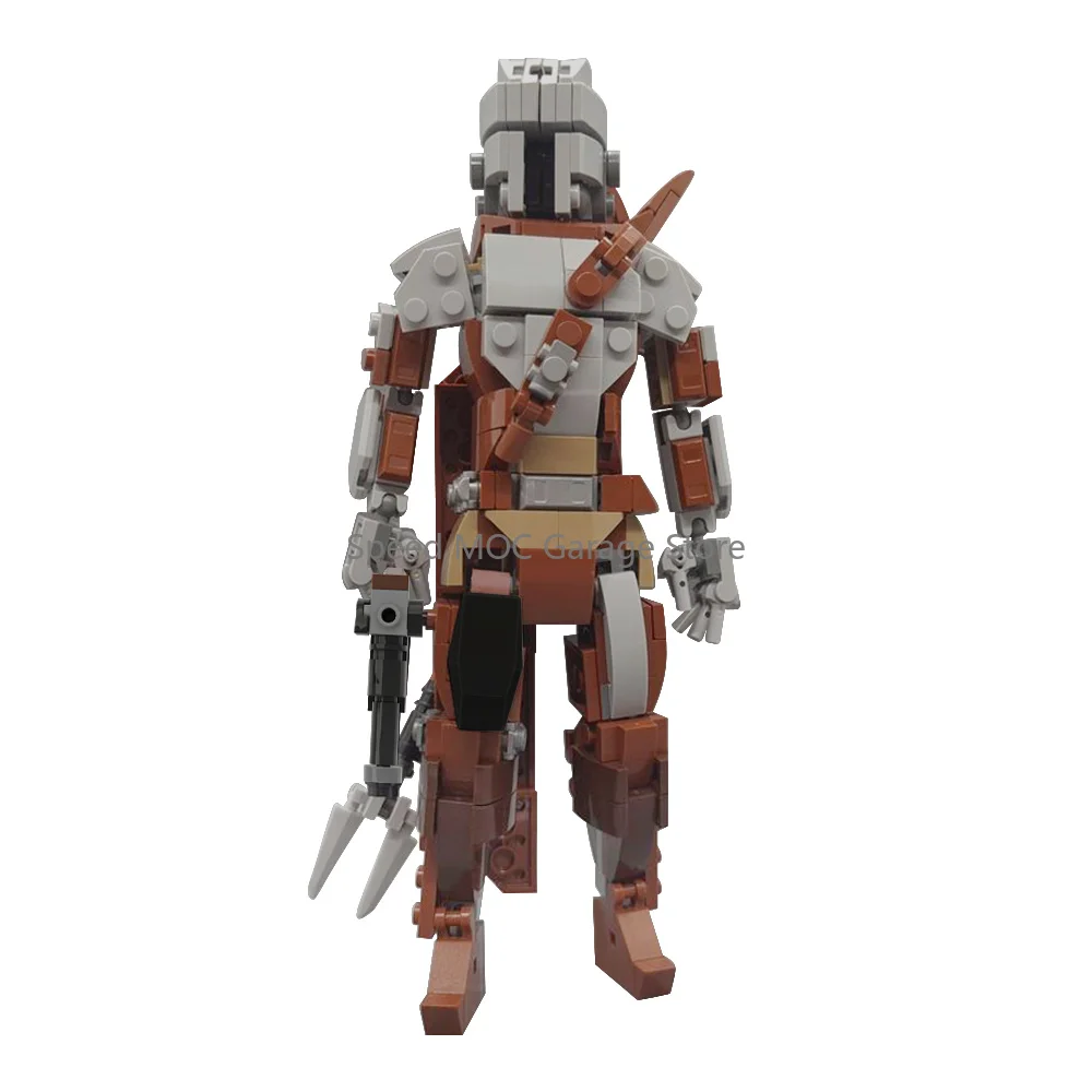

Space Bounty Hunter MOC Building Blocks Interstellar Armored Warrior Model Space War Galaxy Mercenary Bricks DIY Assemble
