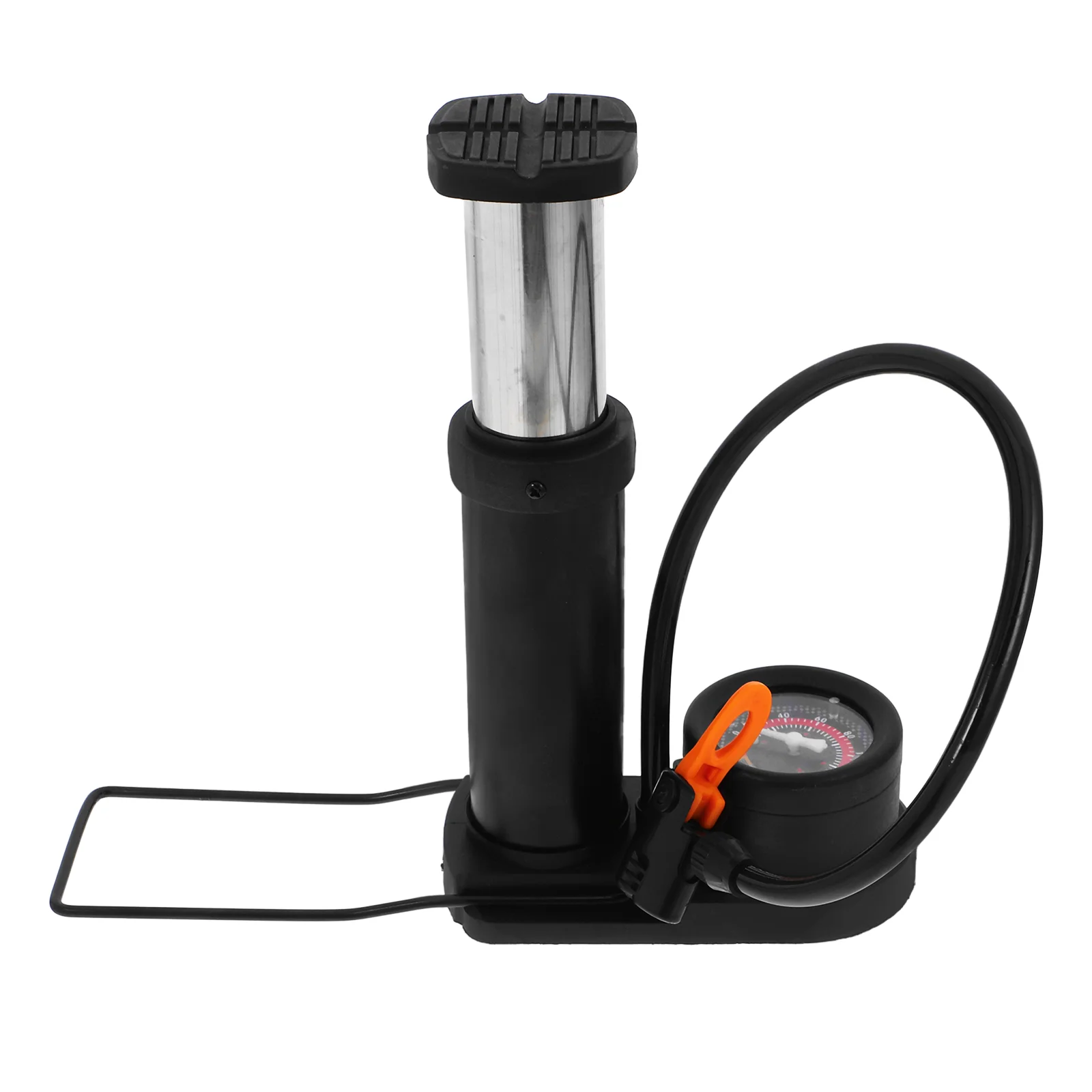 Air Pump for Inflatables Floor Pumps Inflator High-pressure Foot Aluminum Alloy Activated Black