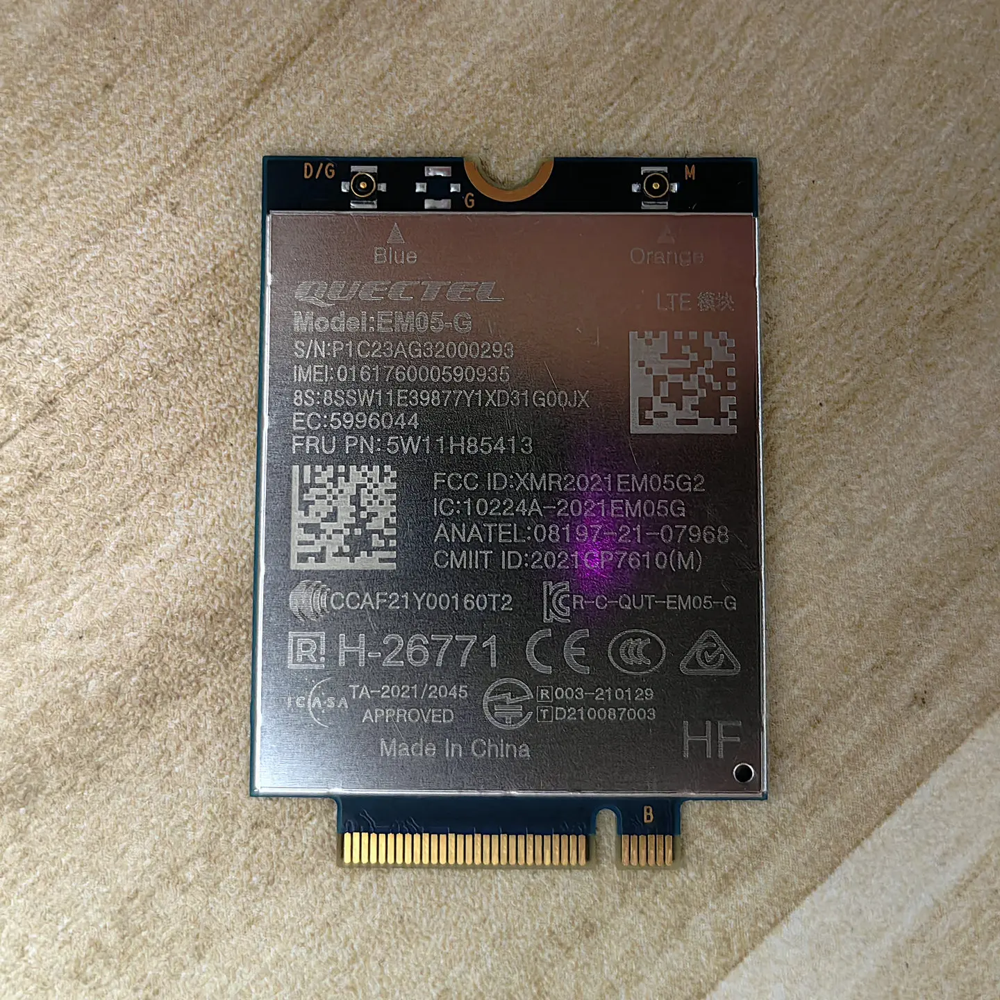 

For ThinkPad T14 P14s Gen4 4G Module EM05-G 5W11H85413 Full Netcom