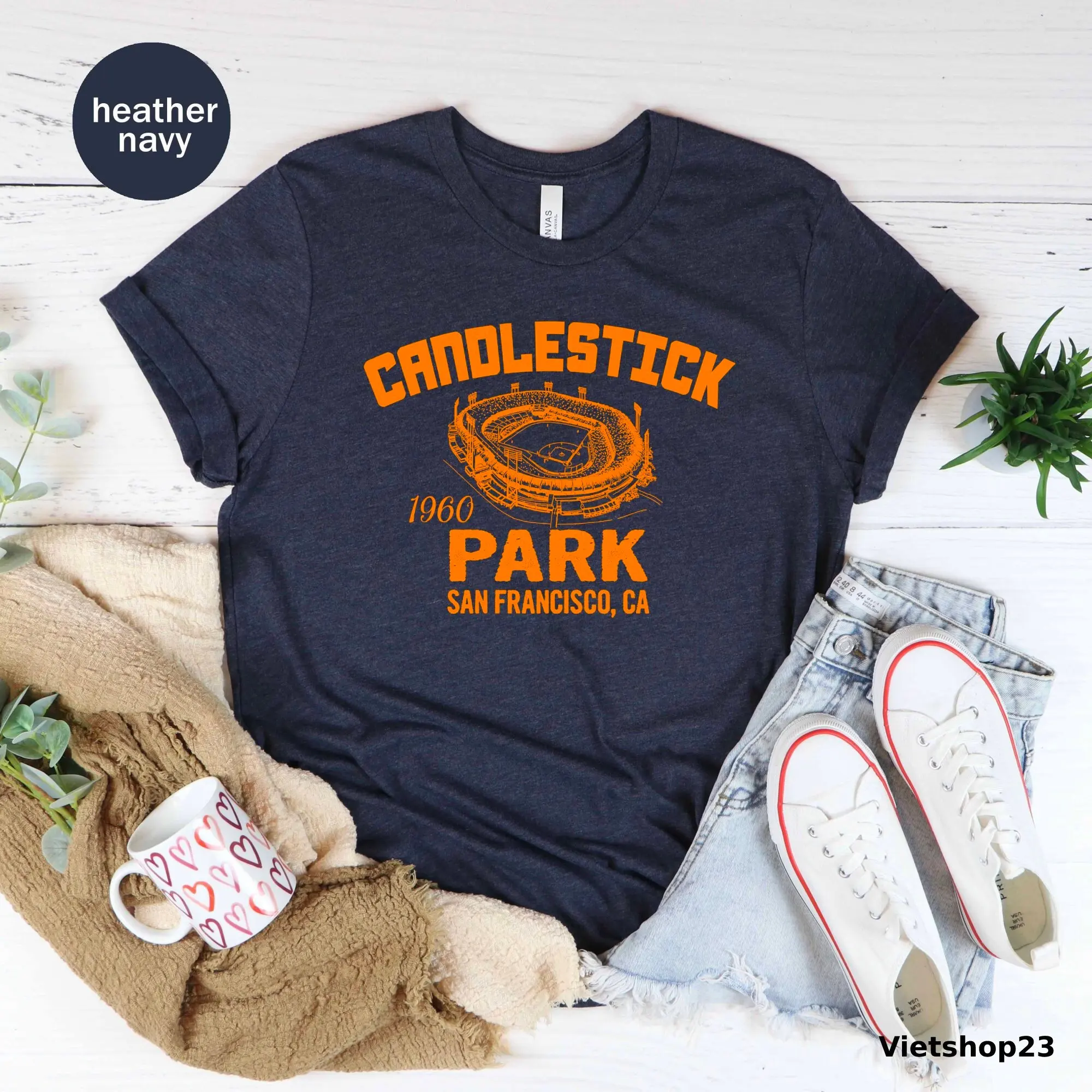 Candlestick Park 1960 Unisex T-shirt, San Francisco Tee, California Tee, Past Home, Baseball Tee, Baseball Lover