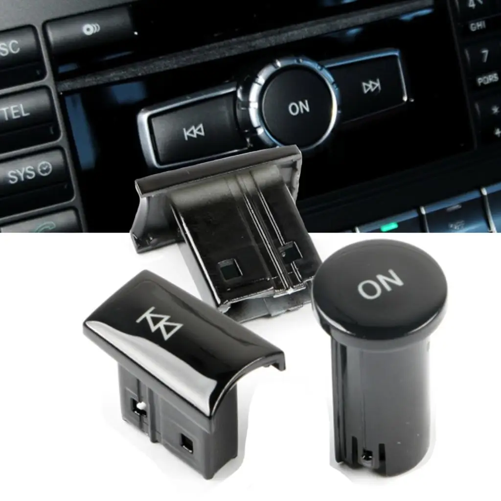 Car Console Multimedia Volume ON Switch Button Cover  Replace For Mercedes Benz A B C E GLA CIA ML GL SLK W176 W204 W212