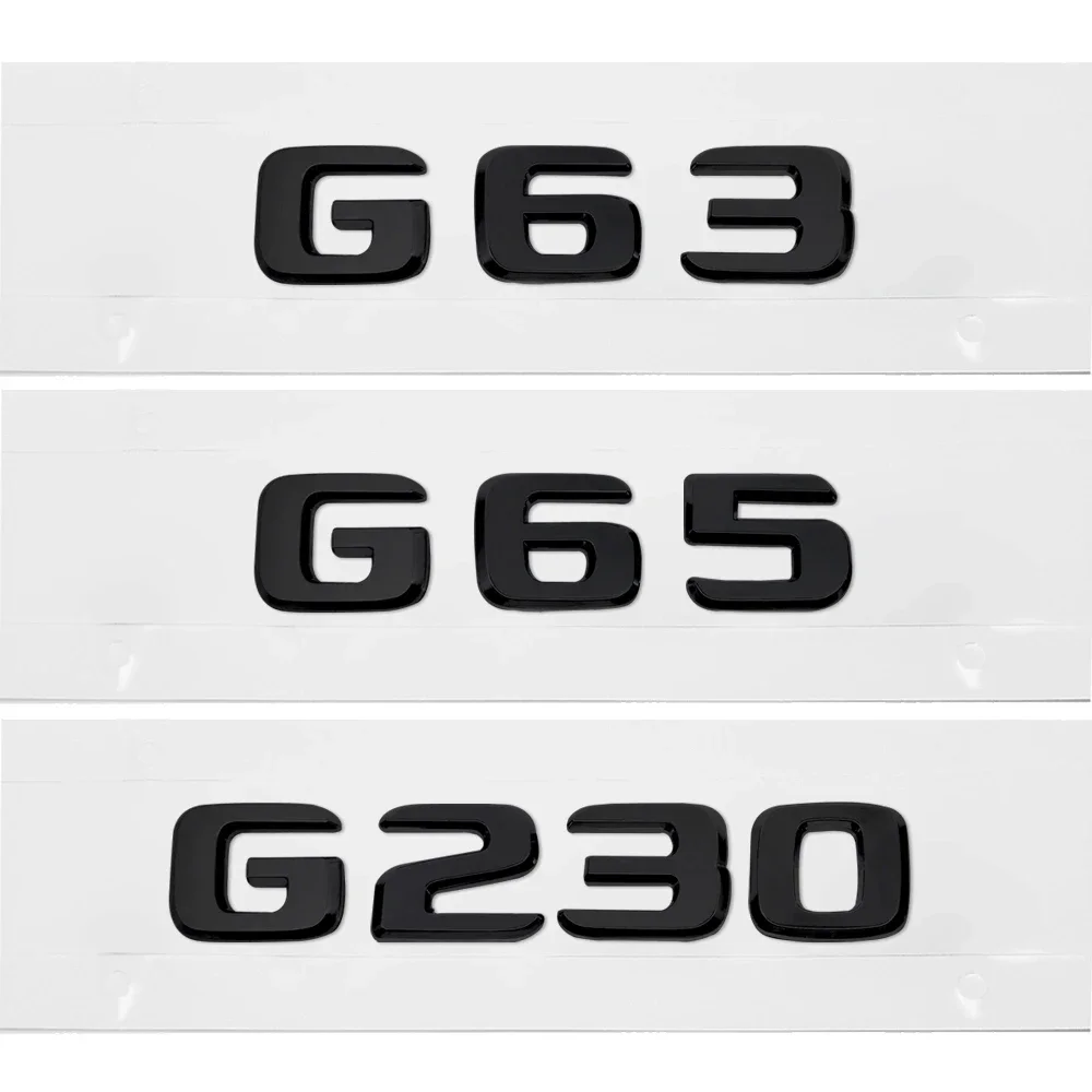 ABS Plastic G63 G65 G230 Trunk Rear Logo Badge Emblem Sticker For Mercedes Benz G Class W460 W461 W463 W64 Car Accessories