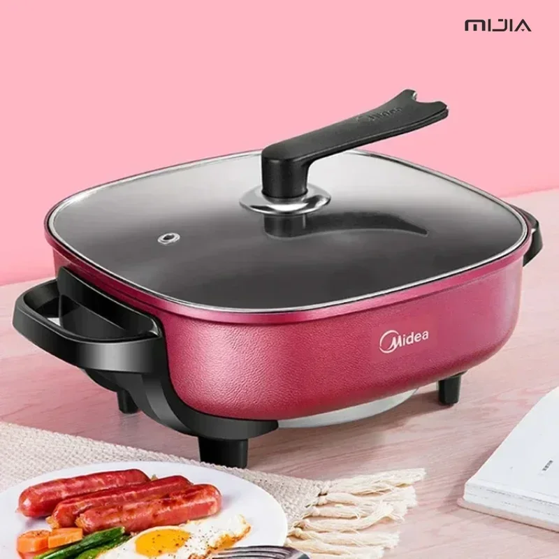 Electric Hot Pot Household multifunctional All in one electric frying pan Electric cooking pot Cooking pot with non stick