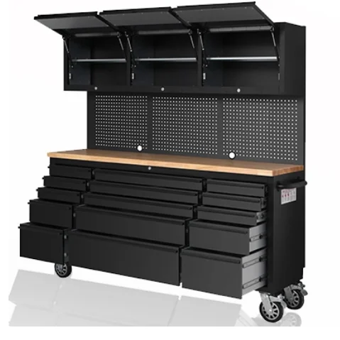 Hyxion Heavy Duty Metal Garage Car Workshop Bench Storage Herramienta Cabinet 15 Drawers Movable Work Tool Chest Trolley Cabinet