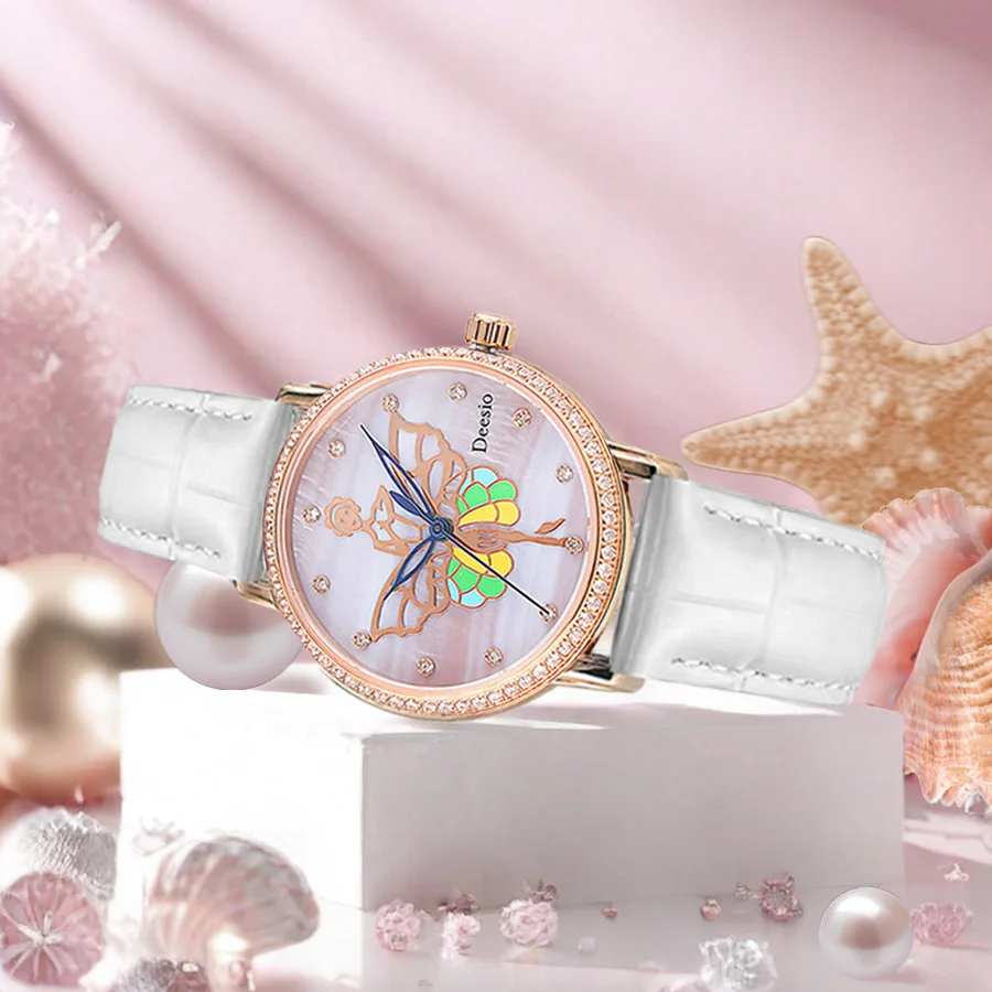 Deesio Brand Luxury Fashion Casual orologio al quarzo da donna movimento giapponese impermeabile 30M orologi da polso da donna regali Reloj Para Mujer