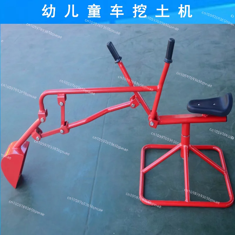 Kids Manual Ride On Excavator Toy Children Sand Digging Cart Beach Sand Pool Play Toy For Kindergarten Playground
