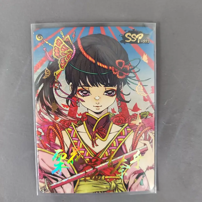 Anime Demon Slayer Ssp Sp Series Collection Card Kamado Tanjirou Hashibira Inosuke Entertainment Toys Collectible Cards