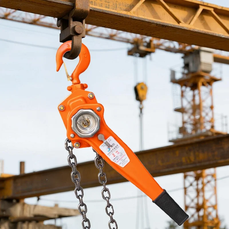 0.75 Ton/1.5 Ton/2 Ton Manual Ratchet Lever Hoist Hand Chain Coist Pulley Block Wire Rope Tensioner Lifting Fastening Tool