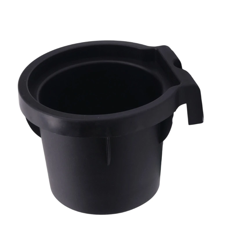 242A Black ABS Plastic Center Console Drink Holder Insert for 2005-2019 with Embedded Replacement Form, Prominent Upper Lip, and