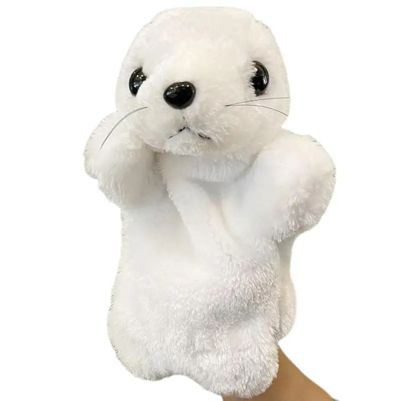 Marionnettes à main en peluche multifonctionnelles pour enfants, marionnettes à main mignonnes, grand jouet de discussion sur la mer, éducation précoce des bébés